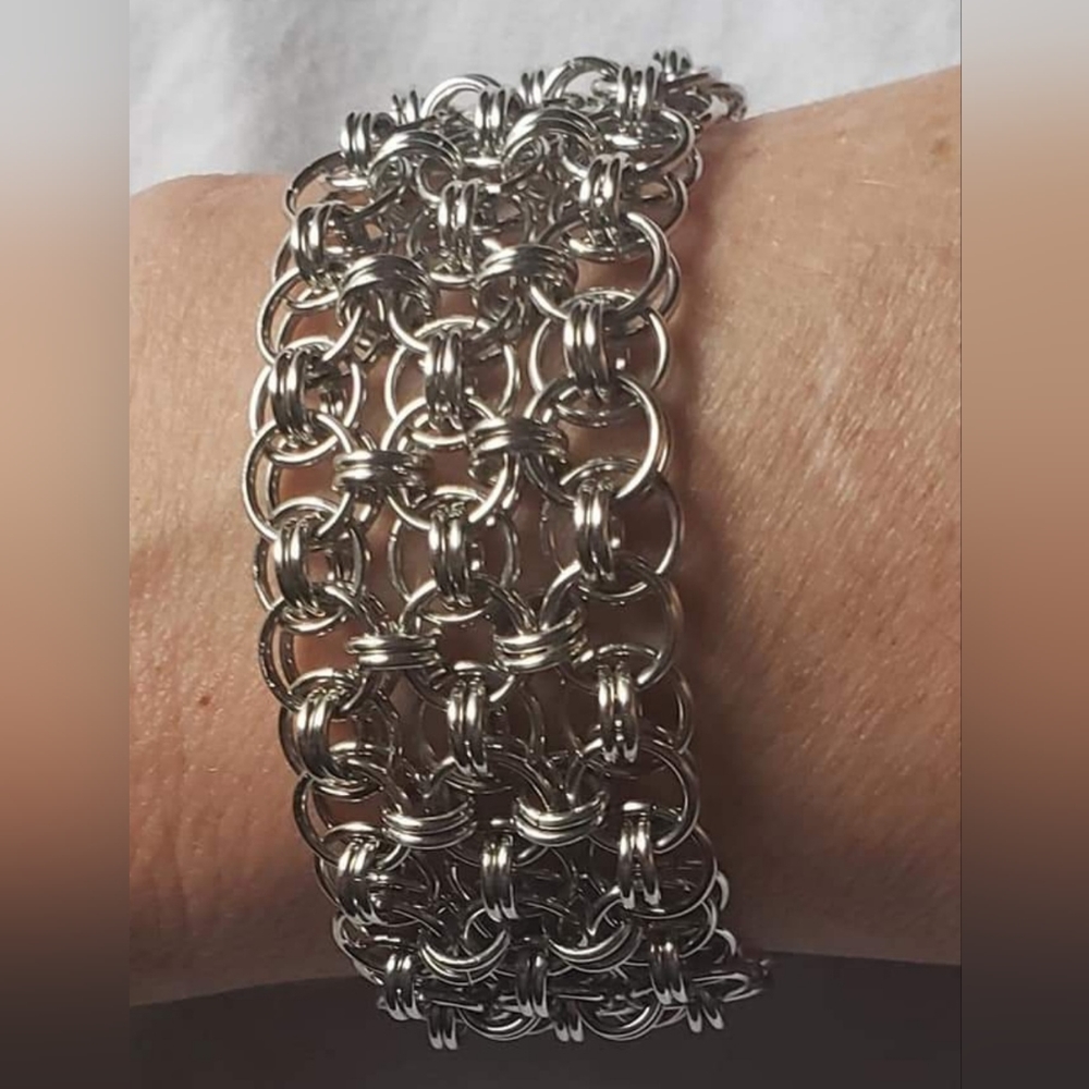 Helm Weave Chainmaille Cuff